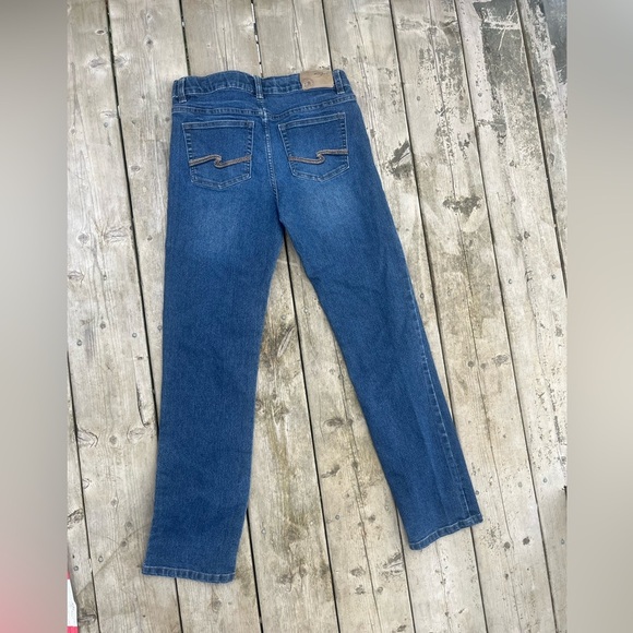 Girls Silver Jeans straight leg size 14 designed by triple 5 denim - Picture 2 of 4